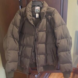 Olive Green Puffer Jacket for Men